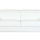 89" Sturdy White Leather Sofa By Homeroots | Sofa Set | Modishstore