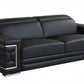 89" Sturdy Black Leather Sofa By Homeroots | Sofas | Modishstore - 2