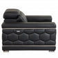 89" Sturdy Black Leather Sofa By Homeroots | Sofas | Modishstore - 5