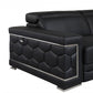 89" Sturdy Black Leather Sofa By Homeroots | Sofas | Modishstore - 6