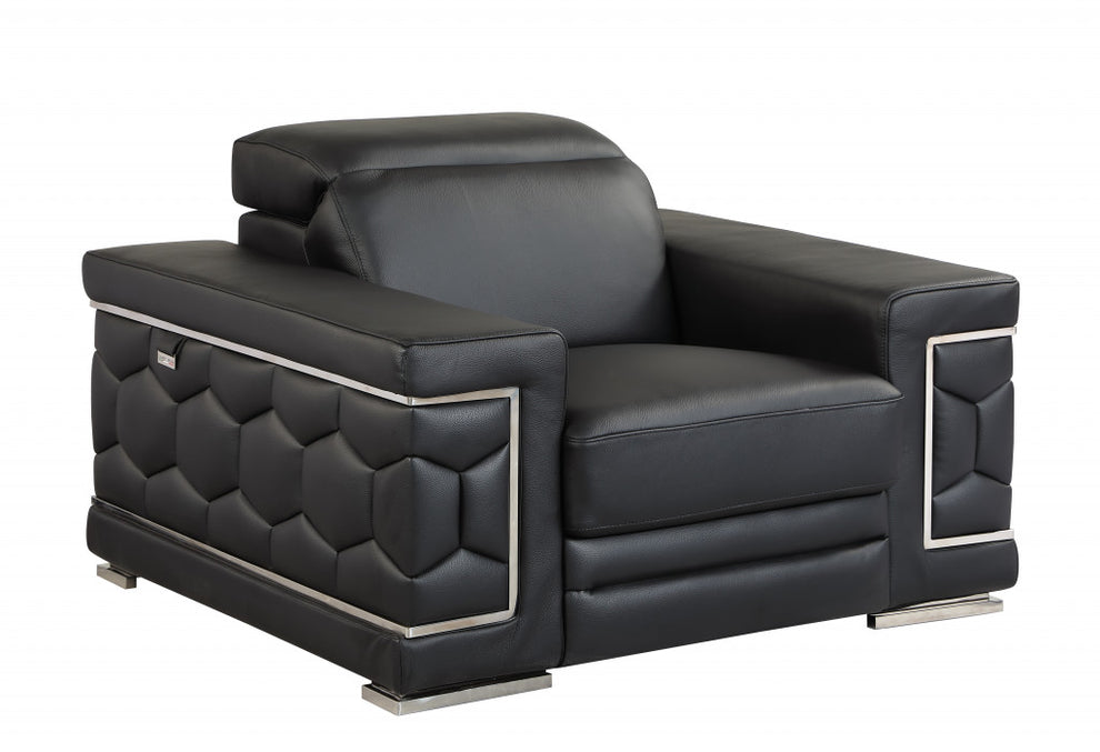 29" to 38" Black Sturdy Chair By Homeroots | Accent Chairs | Modishstore - 2