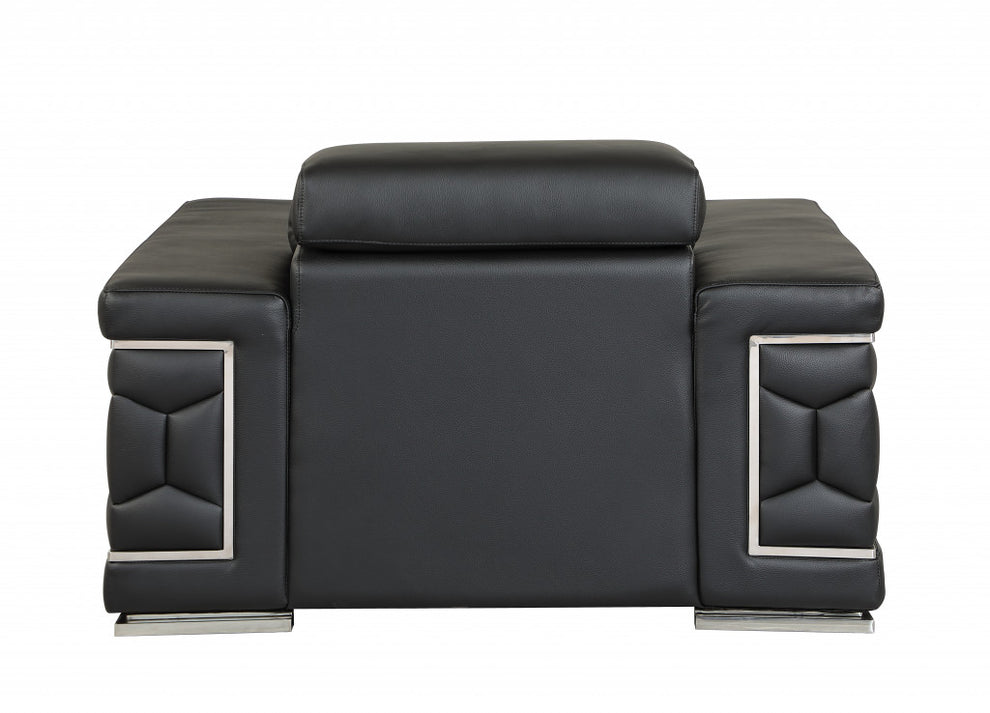 29" to 38" Black Sturdy Chair By Homeroots | Accent Chairs | Modishstore - 4