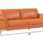 32" Lovely Camel Leather Sofa By Homeroots | Sofas | Modishstore - 4