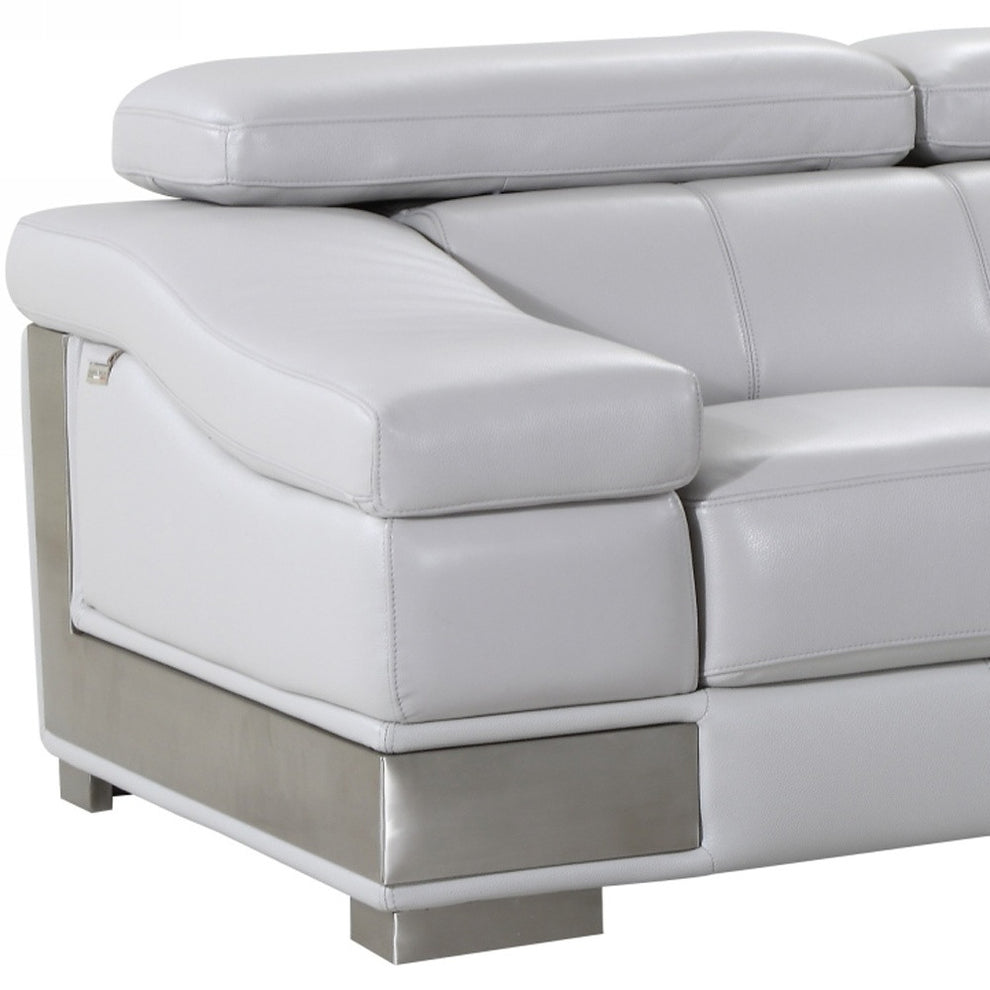 31to 39" Lovely Light Grey Loveseat By Homeroots | Loveseats | Modishstore - 3
