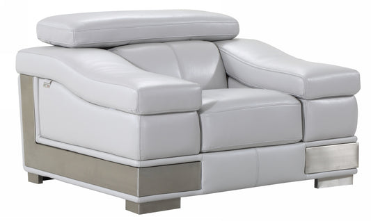 31" to 39" Grey Lovely Light Chair By Homeroots | Accent Chairs | Modishstore