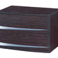 16.5" Exquisite Wenge High Gloss Nightstand By Homeroots | Nightstands | Modishstore - 2