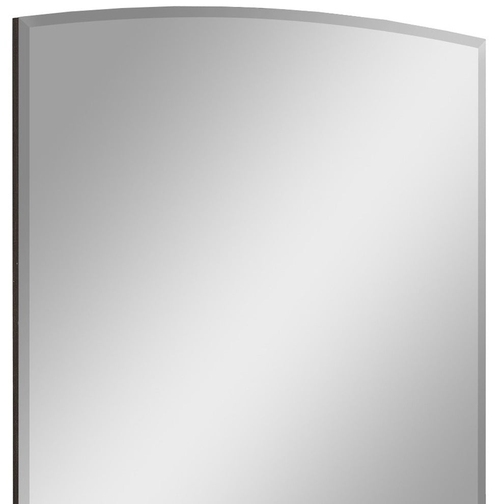 43" Exquisite Wenge High Gloss Mirror By Homeroots | Mirrors | Modishstore - 3