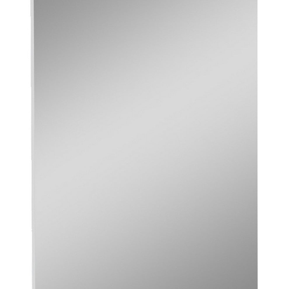 45" Superb White High Gloss Mirror By Homeroots | Mirrors | Modishstore - 2