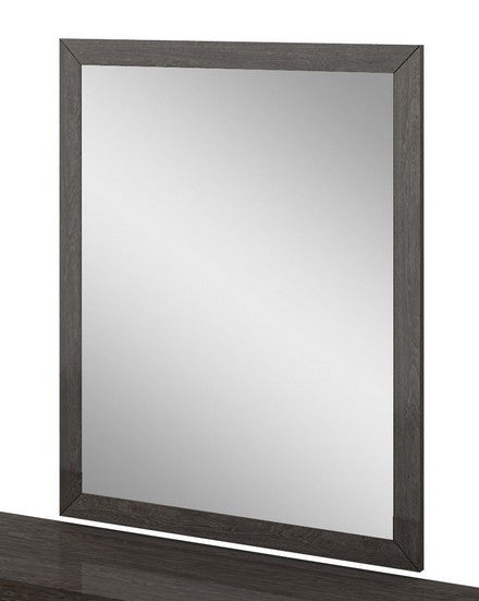 43" Refined Grey High Gloss Mirror By Homeroots | Mirrors | Modishstore - 2