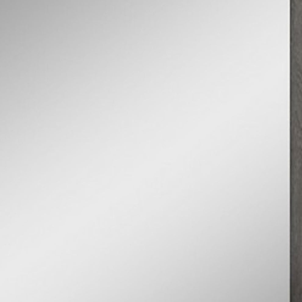 43" Refined Grey High Gloss Mirror By Homeroots | Mirrors | Modishstore - 4