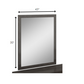 43" Refined Grey High Gloss Mirror By Homeroots | Mirrors | Modishstore - 5