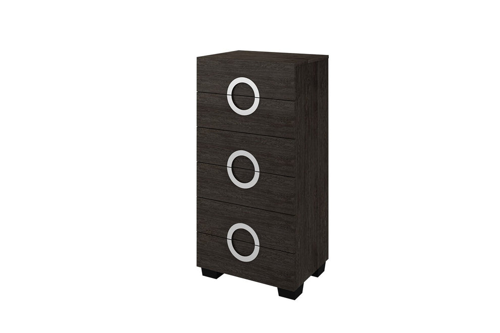 48" Refined Grey High Gloss Chest By Homeroots | Drawers | Modishstore - 3