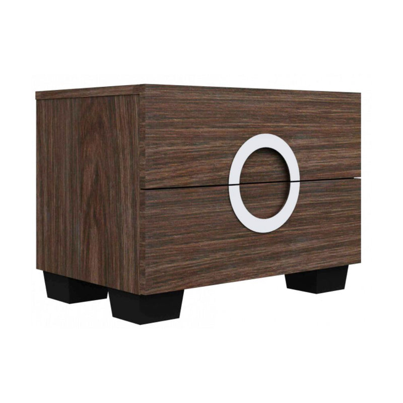 18" Refined Wenge High Gloss Nightstand By Homeroots | Nightstands | Modishstore