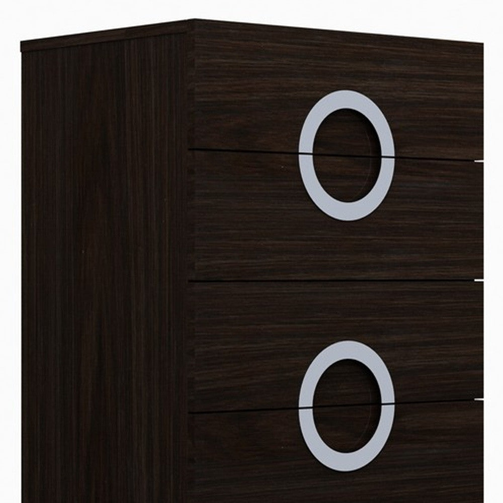 48" Refined Wenge High Gloss Chest By Homeroots | Drawers | Modishstore - 2