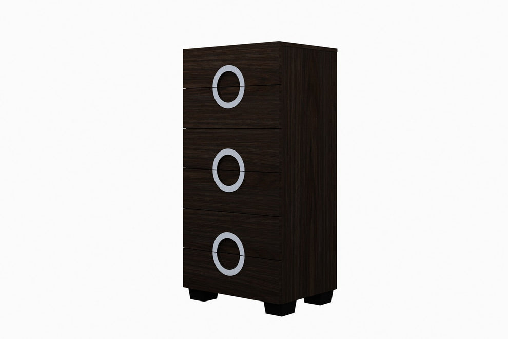 48" Refined Wenge High Gloss Chest By Homeroots | Drawers | Modishstore - 3