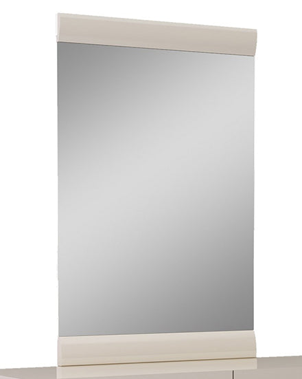 47" Refined Beige High Gloss Mirror By Homeroots | Mirrors | Modishstore