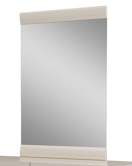 47" Refined Beige High Gloss Mirror By Homeroots | Mirrors | Modishstore - 2