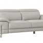31" Tasteful Light Grey Leather Sofa By Homeroots | Sofas | Modishstore - 2