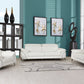 93" White Leather Sofa Set By Homeroots | Sofa Set | Modishstore - 2