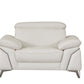 93" White Leather Sofa Set By Homeroots | Sofa Set | Modishstore - 3