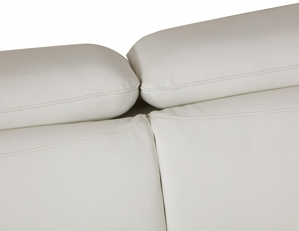 31" White Fashionable Leather Chair By Homeroots | Accent Chairs | Modishstore - 6