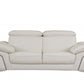 31" Fashionable White Leather Loveseat By Homeroots | Loveseats | Modishstore