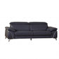93" Navy Leather Sofa Set By Homeroots | Sofa Set | Modishstore