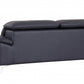 31" Fashionable Navy Leather Sofa By Homeroots | Sofas | Modishstore - 5
