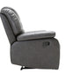 40" Grey Contemporary Leather Reclining Chair By Homeroots | Recliners | Modishstore - 4
