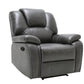 40" Grey Contemporary Leather Power Reclining Chair By Homeroots | Recliners | Modishstore - 2