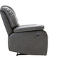 40" Grey Contemporary Leather Power Reclining Chair By Homeroots | Recliners | Modishstore - 3