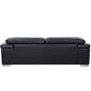 117" Modern Black Leather Sofa Set By Homeroots | Sofa Set | Modishstore - 4