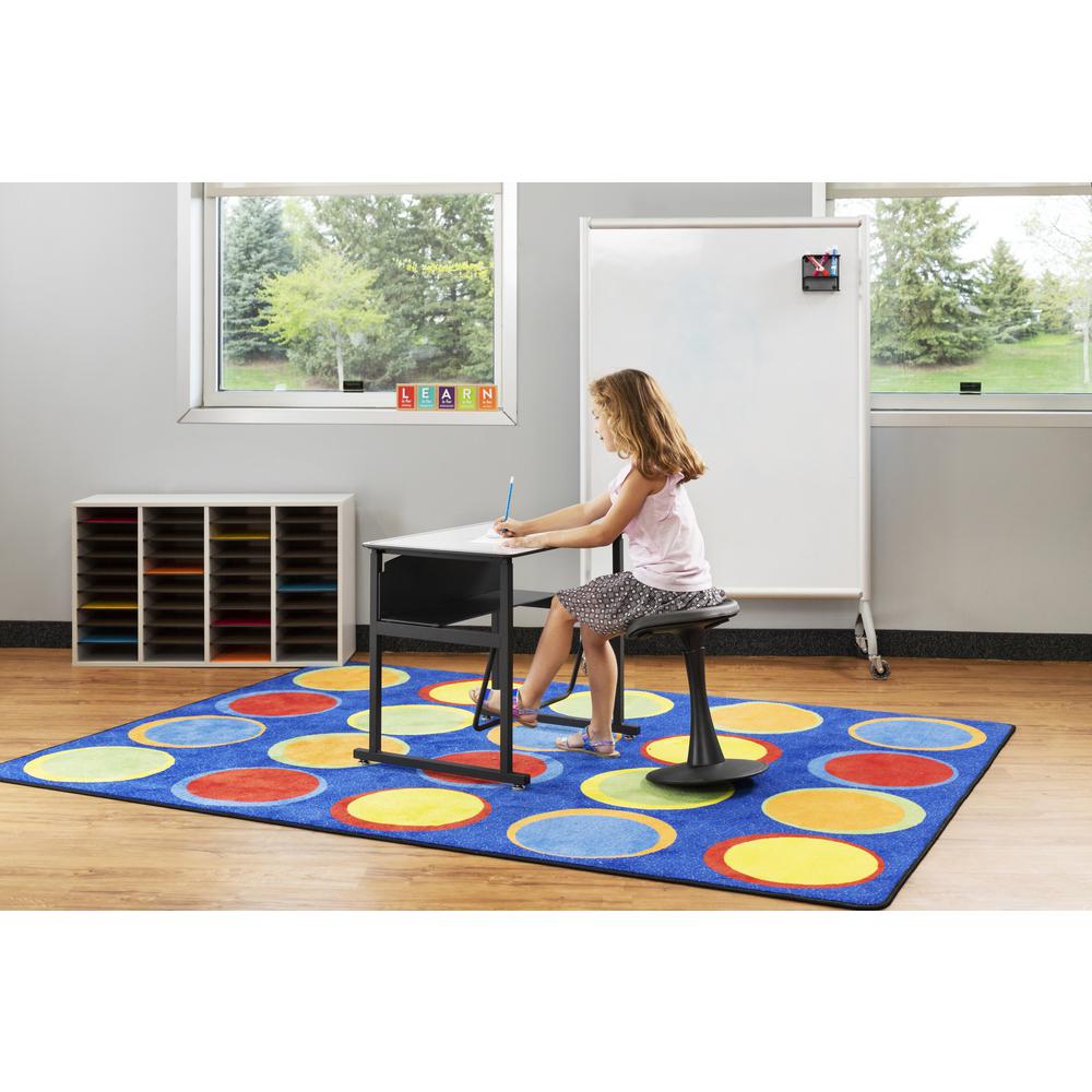 AlphaBetter Adjustable-Height Stand-Up Desk, 28 x 20" Premium or Dry Erase Top and Swinging Footrest Bar - Gray By Safco | Desks | Modishstore - 2