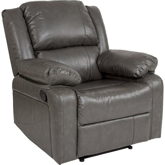 Harmony Series Gray Leathersoft Recliner By Flash Furniture | Chairs & Recliners | Modishstore