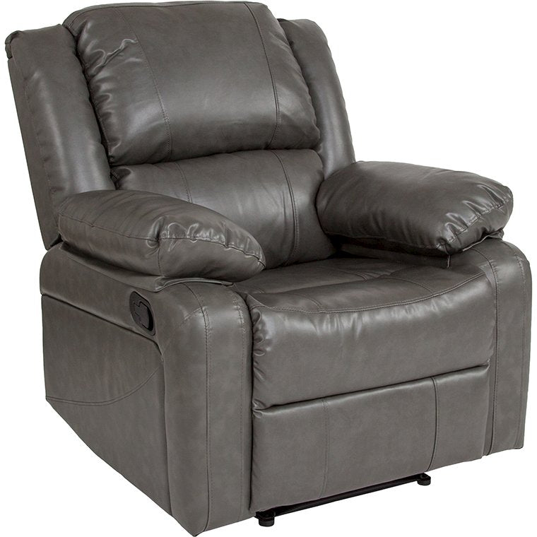 Harmony Series Gray Leathersoft Recliner By Flash Furniture | Recliners | Modishstore - 1