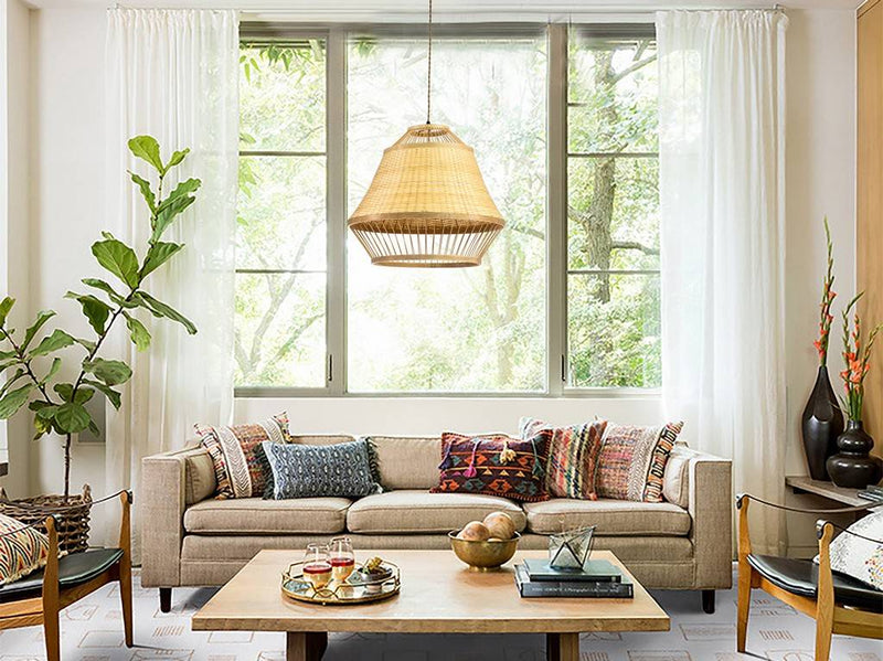 Ele Modern Rattan Pendant Light By ELE Light & Decor | Pendant Lamps | Modishstore