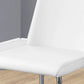 White Foam Metal Leather Look Dining Chairs 2Pcs By Homeroots - 332575 | Dining Chairs | Modishstore - 2