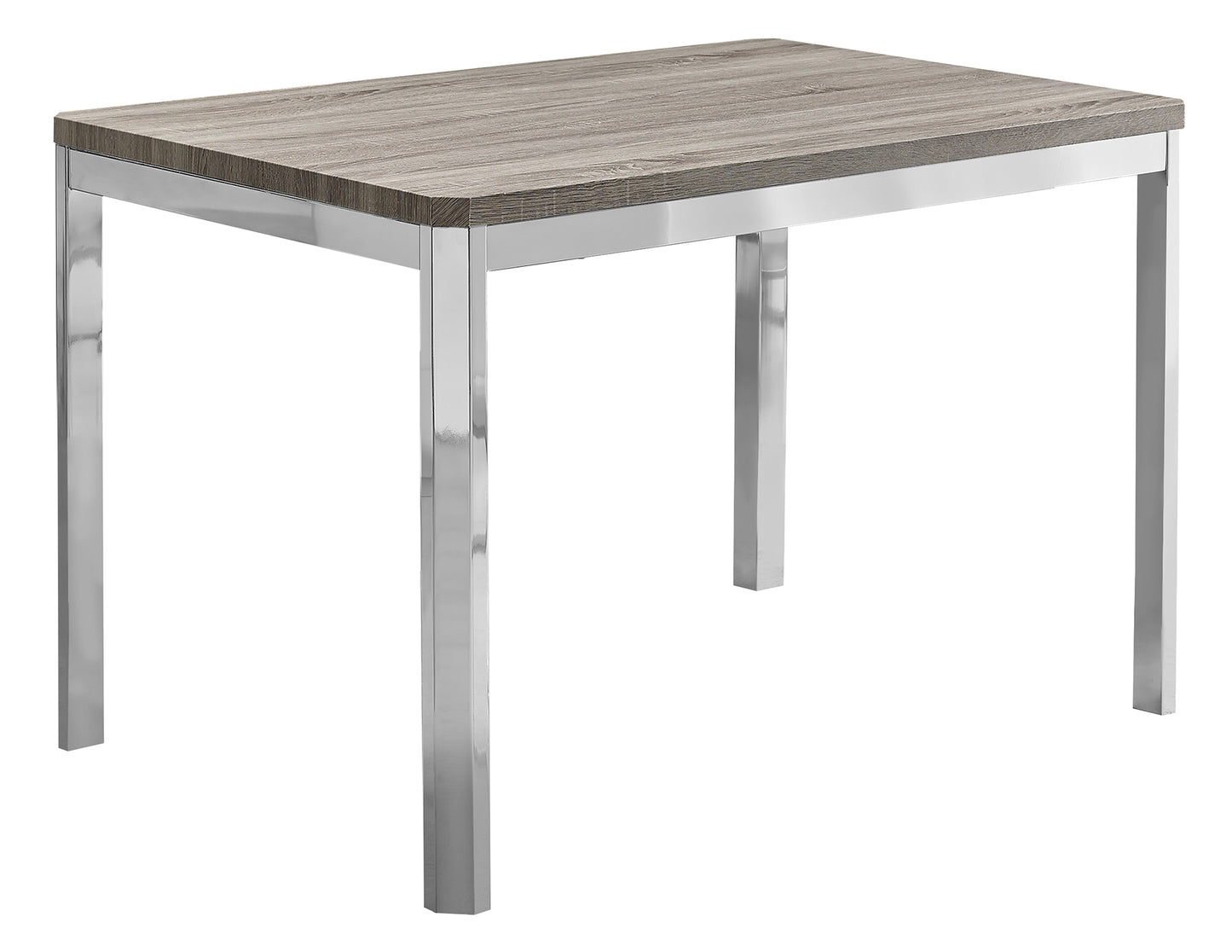 White Particle Board Metal Dining Table By Homeroots - 332581 | Dining Tables | Modishstore - 5