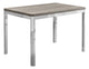 White Particle Board Metal Dining Table By Homeroots - 332581 | Dining Tables | Modishstore - 5