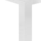 White Particle Board Hollow Core And Mdf Dining Table By Homeroots | Dining Tables | Modishstore - 4