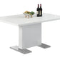 White Metal Dining Table By Homeroots | Dining Tables | Modishstore