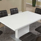 White Metal Dining Table By Homeroots | Dining Tables | Modishstore - 2