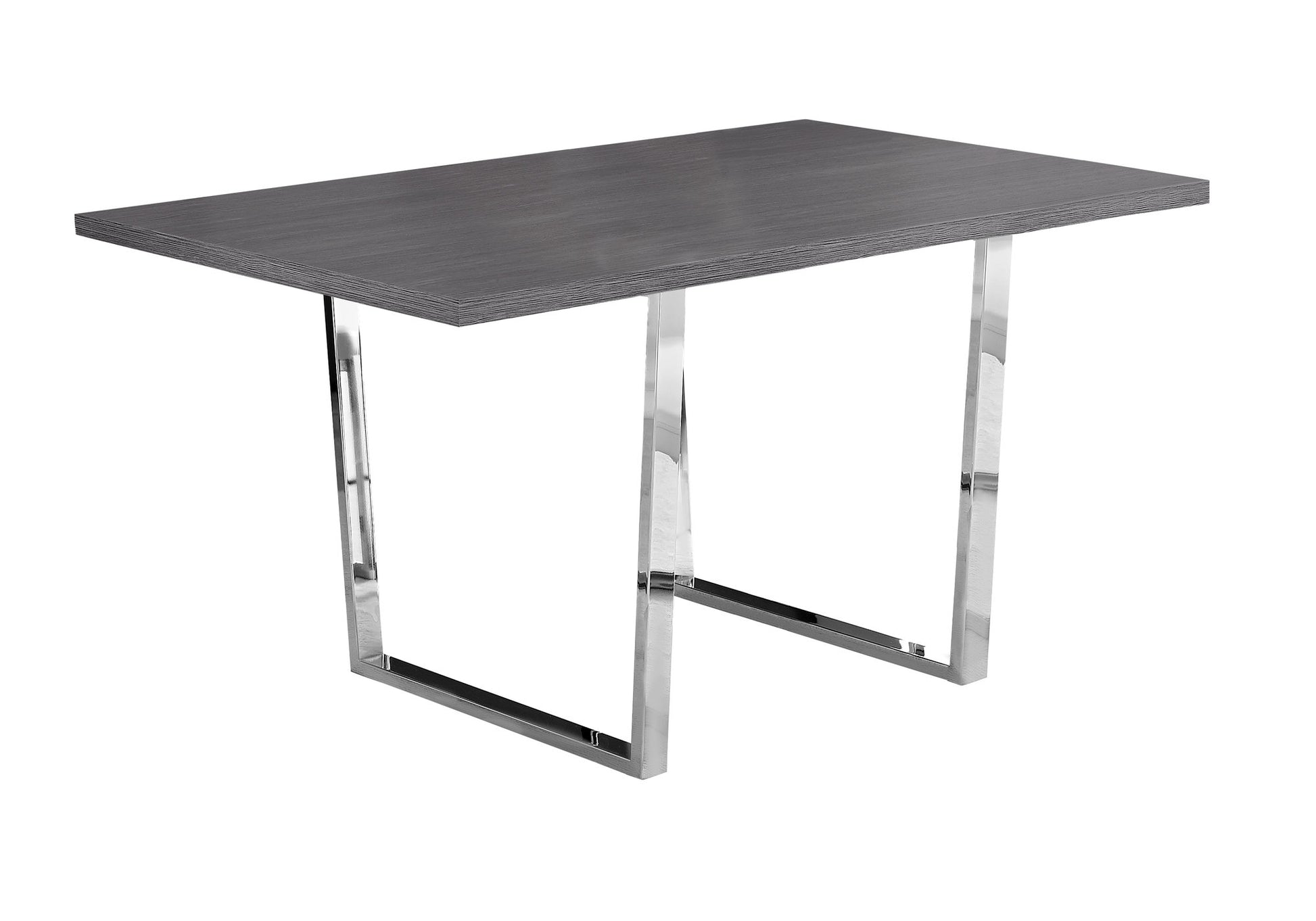Grey Particle Board Metal Dining Table By Homeroots | Dining Tables | Modishstore