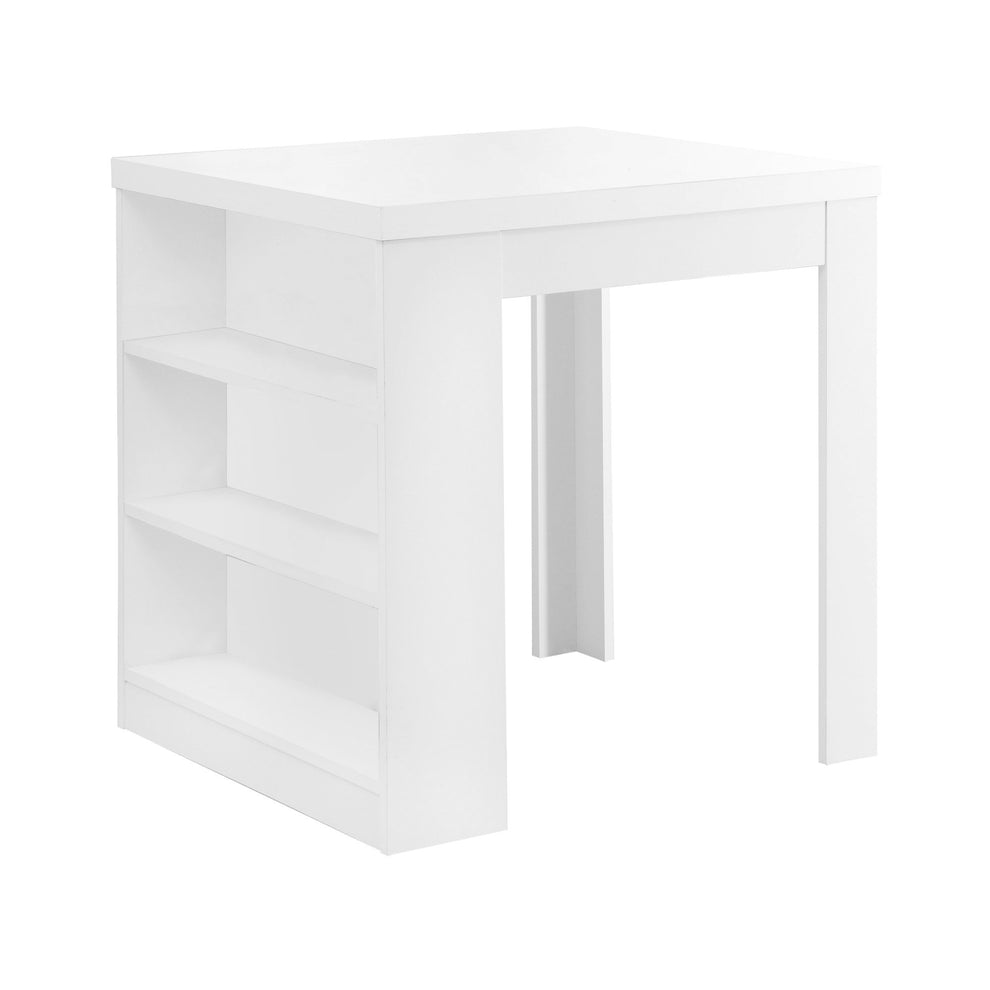 30" White Particle Board Hollow Core And Mdf Counter Height Dining Table By Homeroots | Dining Tables | Modishstore - 2
