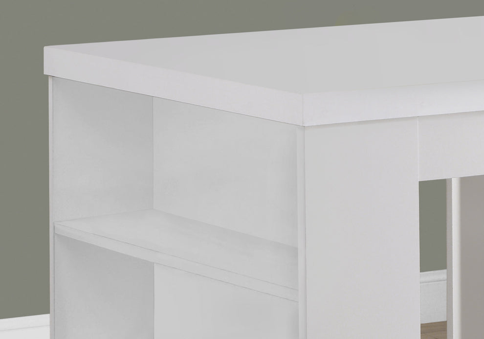 30" White Particle Board Hollow Core And Mdf Counter Height Dining Table By Homeroots | Dining Tables | Modishstore - 3
