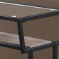 24" Clear And Black Glass Console Table With Storage By Homeroots