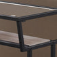 24" Clear And Black Glass Console Table With Storage By Homeroots | Console Tables | Modishstore - 3
