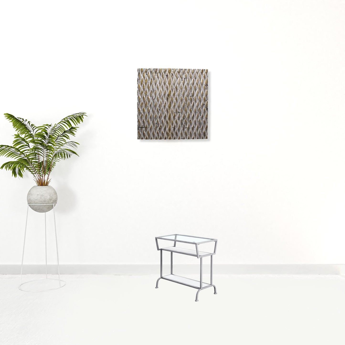 24" Clear And Silver Glass Console Table With Storage By Homeroots | Console Tables | Modishstore - 4