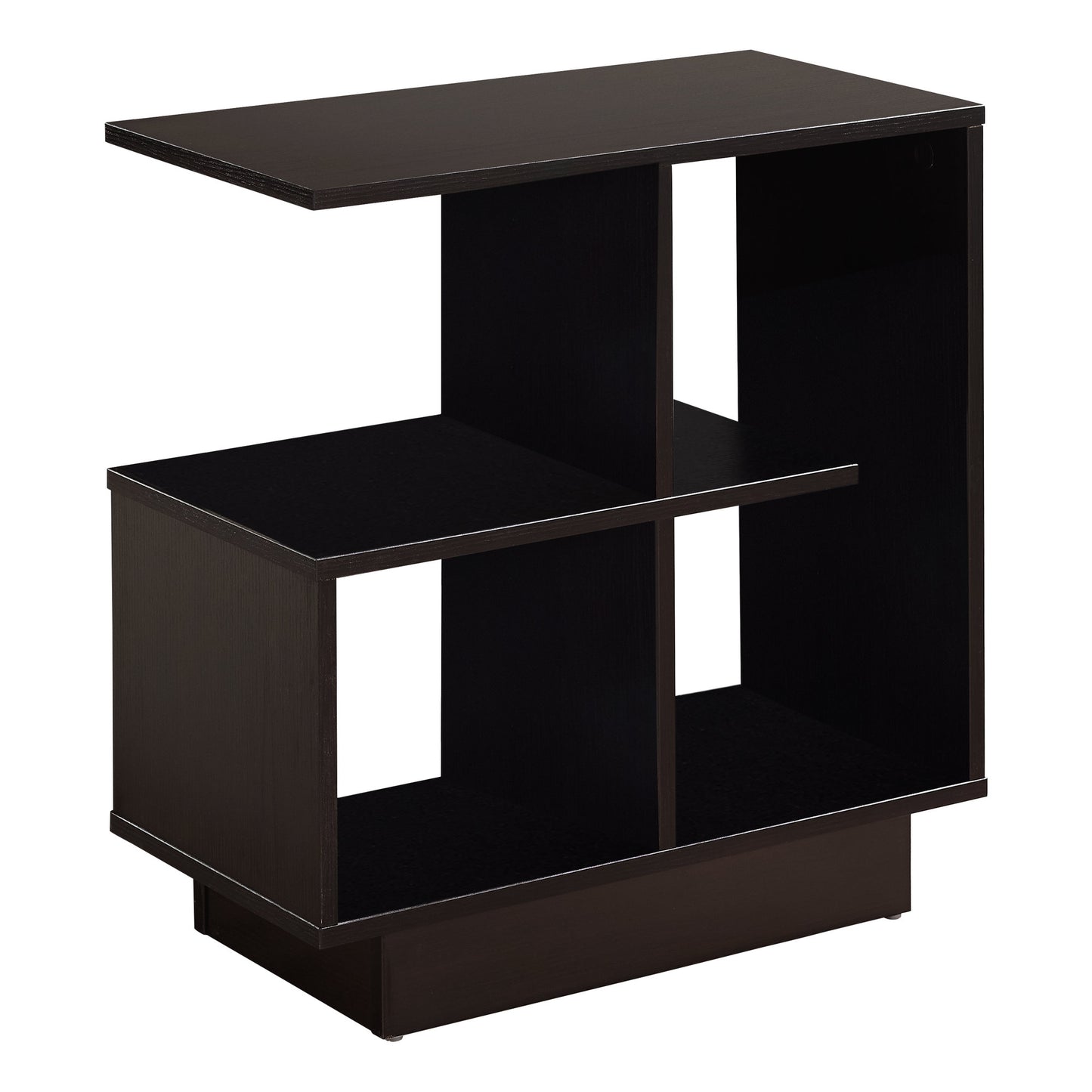 Espresso Accent Table With Open Shelves By Homeroots | Accent Tables | Modishstore