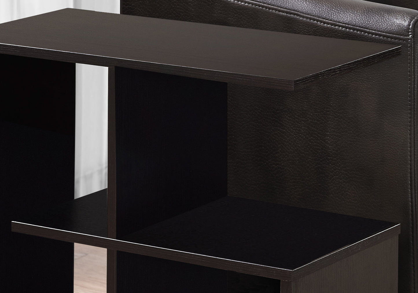 Espresso Accent Table With Open Shelves By Homeroots | Accent Tables | Modishstore - 2